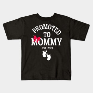 Promoted To Mommy 2023 Kids T-Shirt